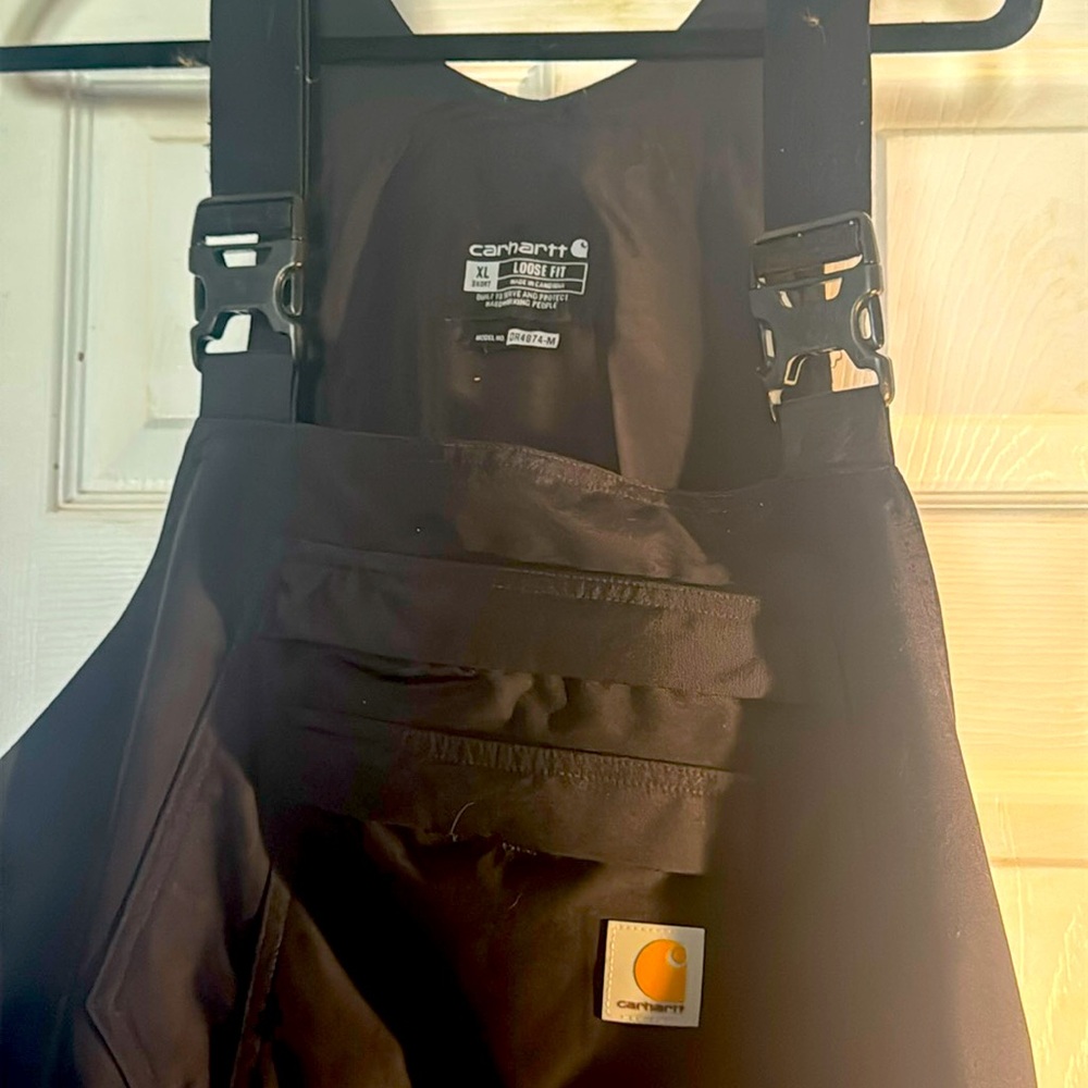 Carhartt waterproof insulated overalls  loose fit size xl
